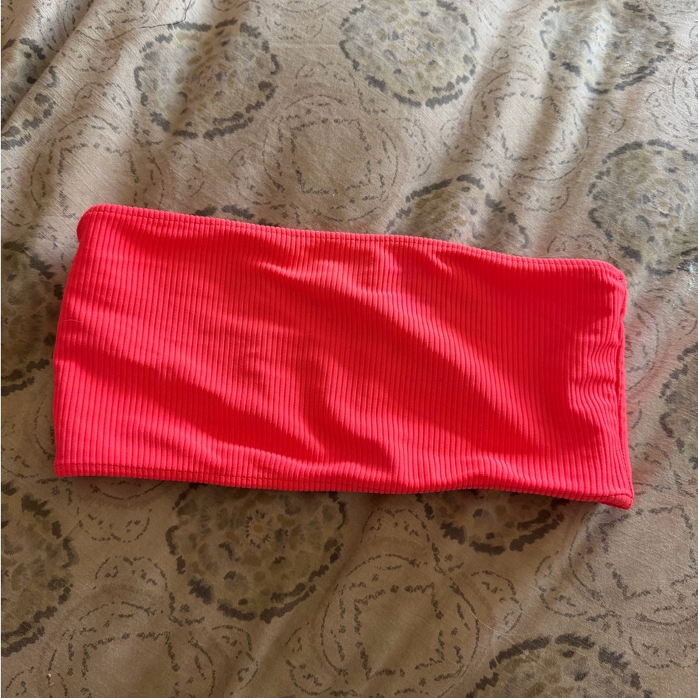 Frankie's Bikinis Coral Bandeau Top